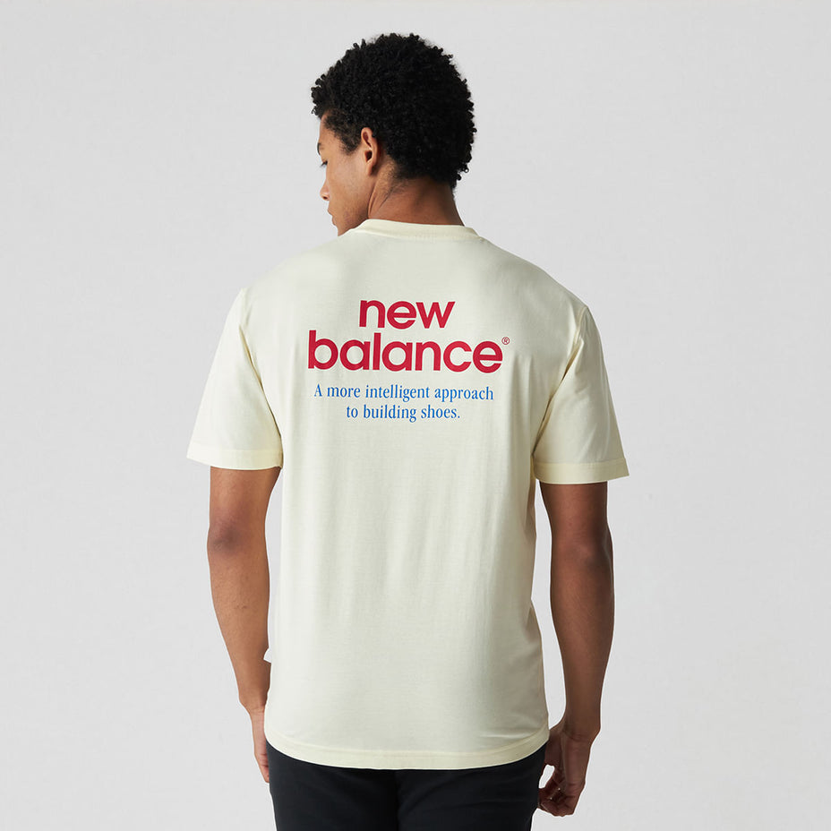 New Balance Camiseta Masc. Intelligent — Off White Angora - AGA