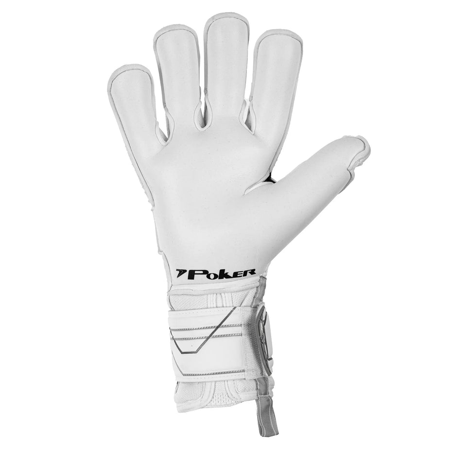 Poker Luva Goleiro Profissional Champion 9 — Branco Preto Cinza - BPRCZ