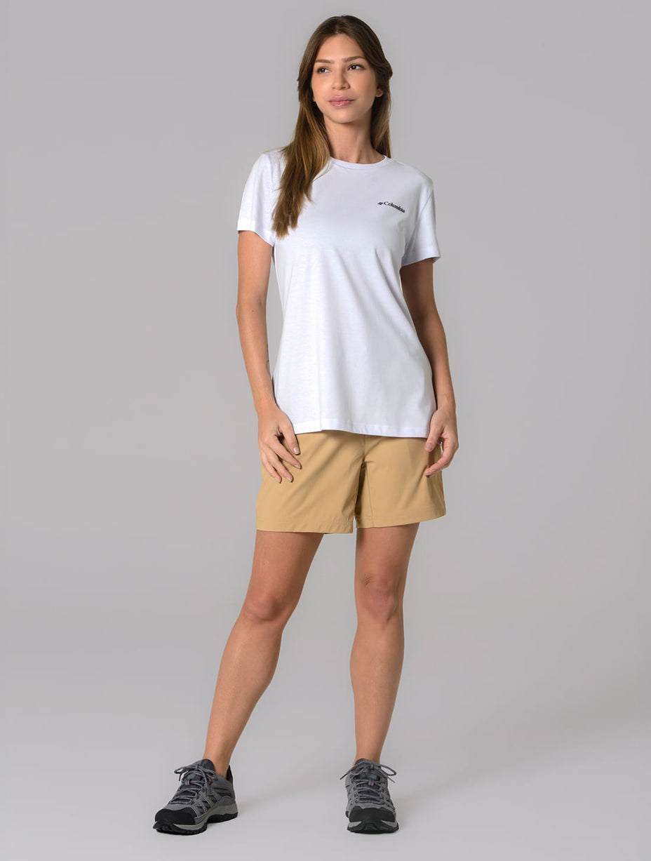Columbia Camiseta Basica Silk — Branco - 100