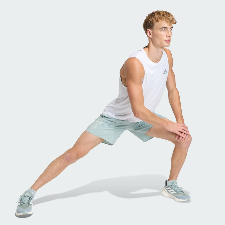 Adidas Regata Run Ess Tank M — Branco - .