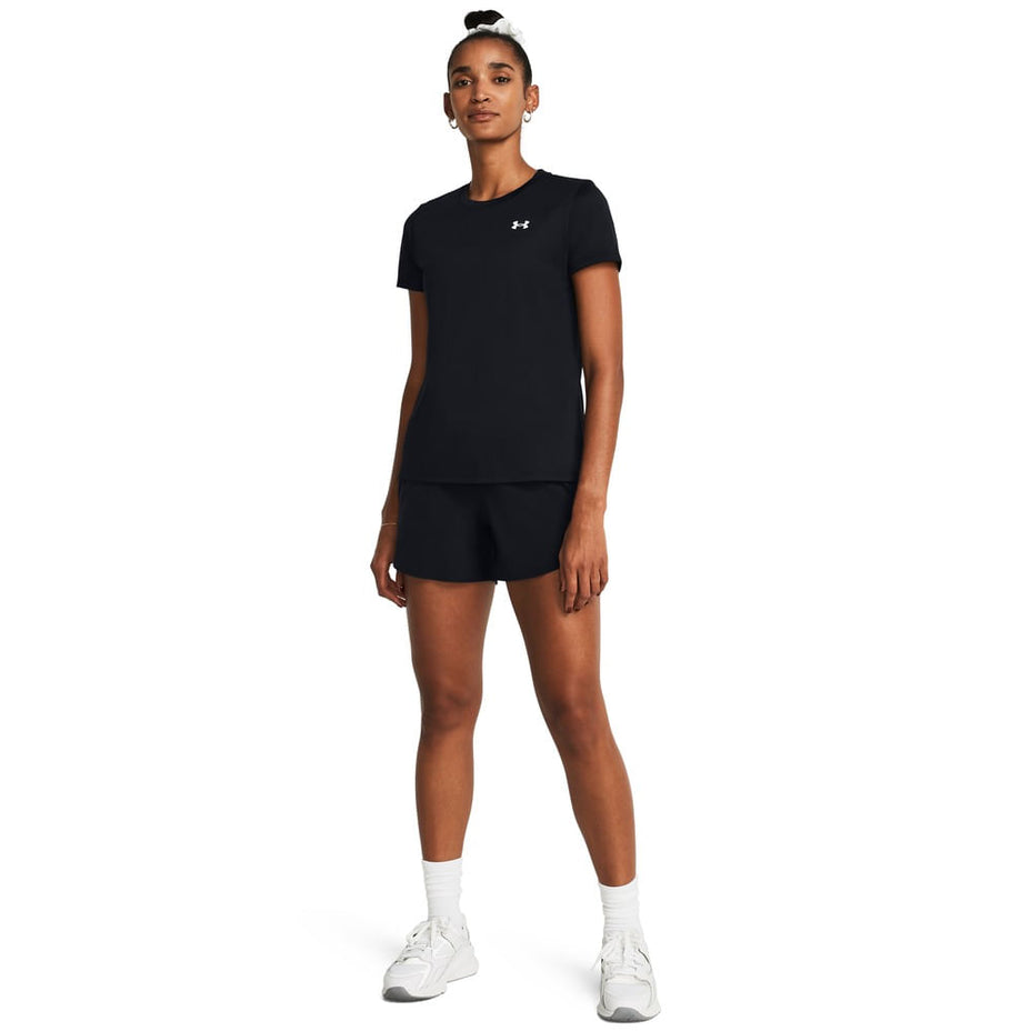 Under Armour Camiseta Mc Tech Ssc — Preto/Branco - BLKWHT