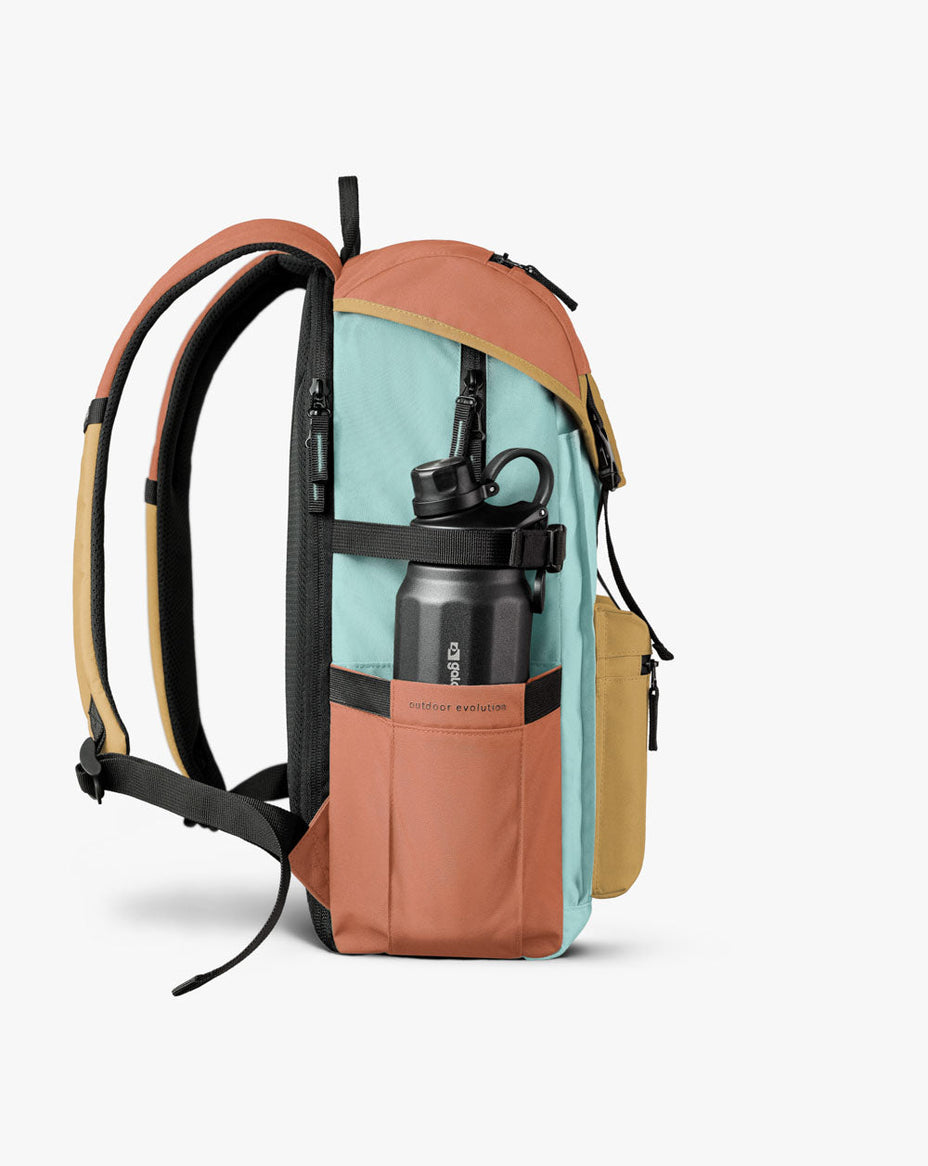 Galapagos Mochila Pelican 2.0 30l — Salmao/Mostarda/Turquesa - 212
