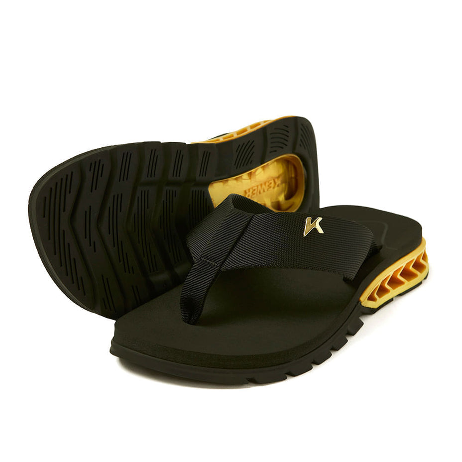 Kenner Chinelo Rakka — Preto/Dourado - 6