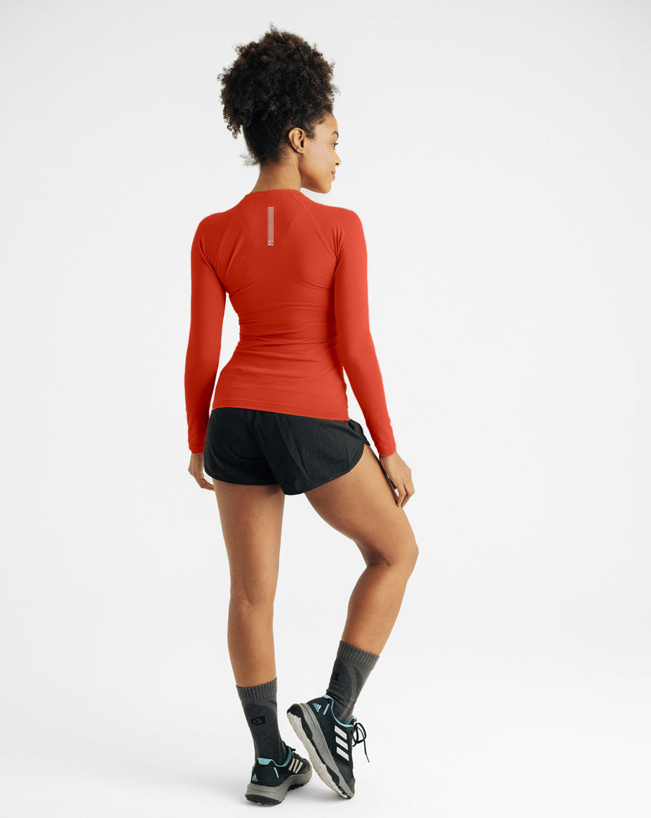 Galapagos Blusa Segunda Pele Uv Vella Fem. — Vermelho - 197