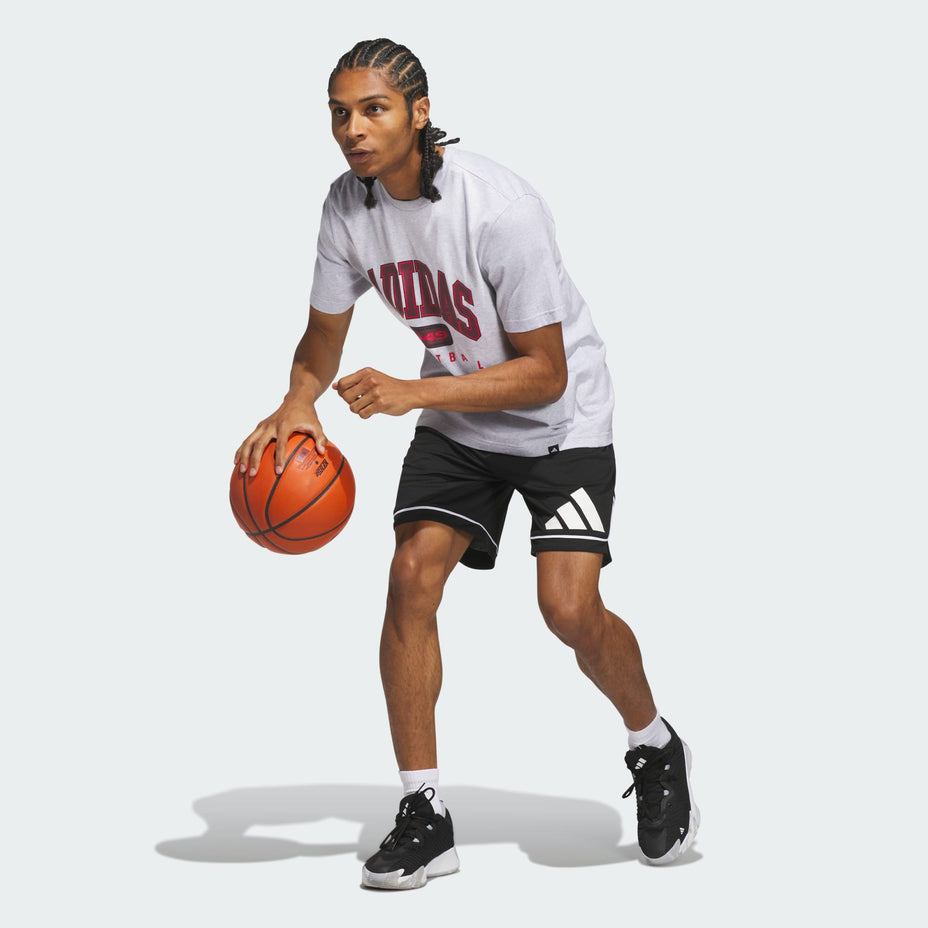 Adidas Camiseta Collegiate T — Cinza - .