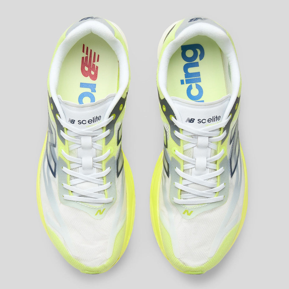 New Balance Tenis Infinion Elite V6 Masc — Gelo/Verde Neon (site MRCEL598)