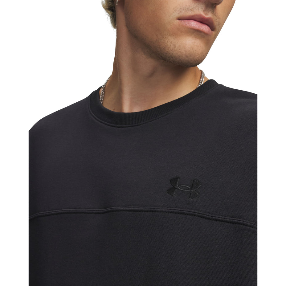 Under Armour Moletom Rival Lw Crew — Preto/Preto - BLKBLK