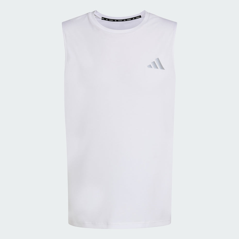 Adidas Regata Run Ess Tank M — Branco - .