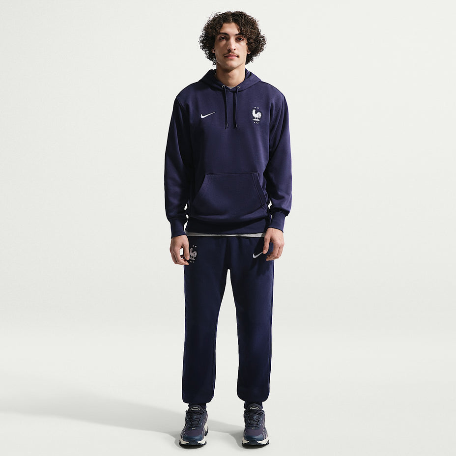 Nike Moletom França Fff M Nsw Club Hoodie Po Ft — Azul - 498
