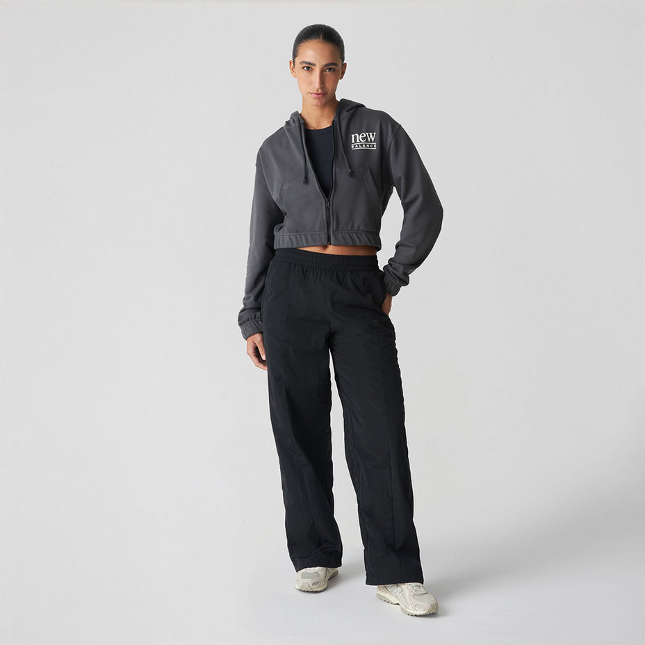 New Balance Jaqueta Fem. Reimagined Full Zip — Preto Desbonado - ABR
