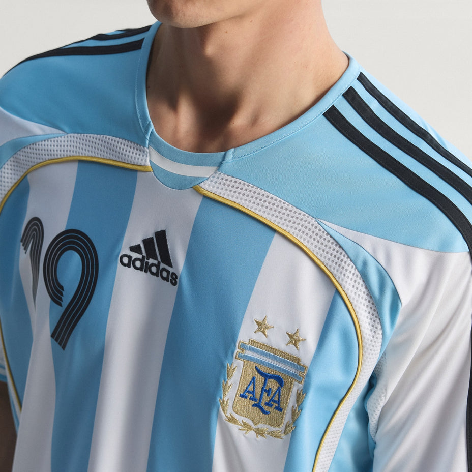 Adidas Camisa Argentina I 06 — Branco/Azul - .