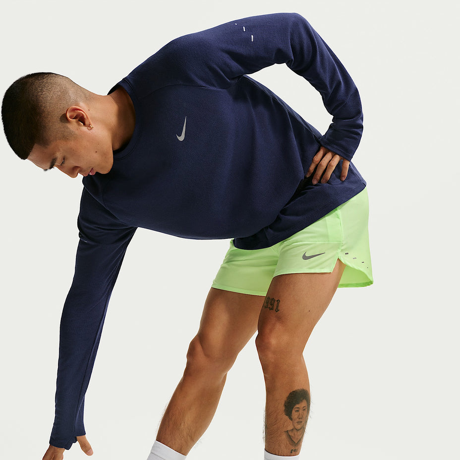 Nike Shorts M Nk Df Stride 5in Bf Short — Verde Limão - 377