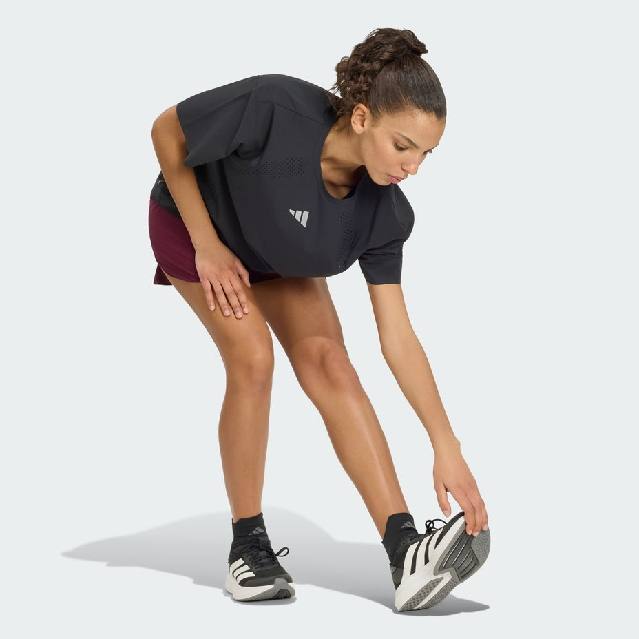 Adidas Run Ess  Shor W — Vermelho - .