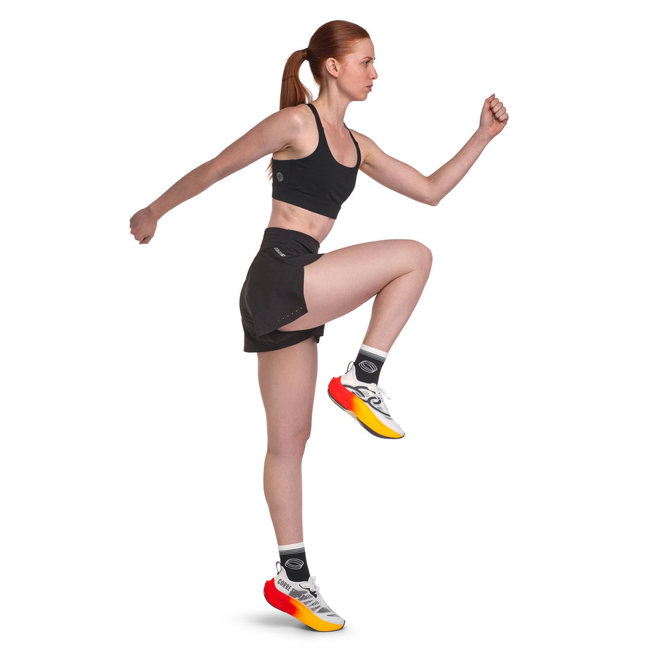 Olympikus Short Corre Foco 3 F — Preto/Prata - PT/PRT