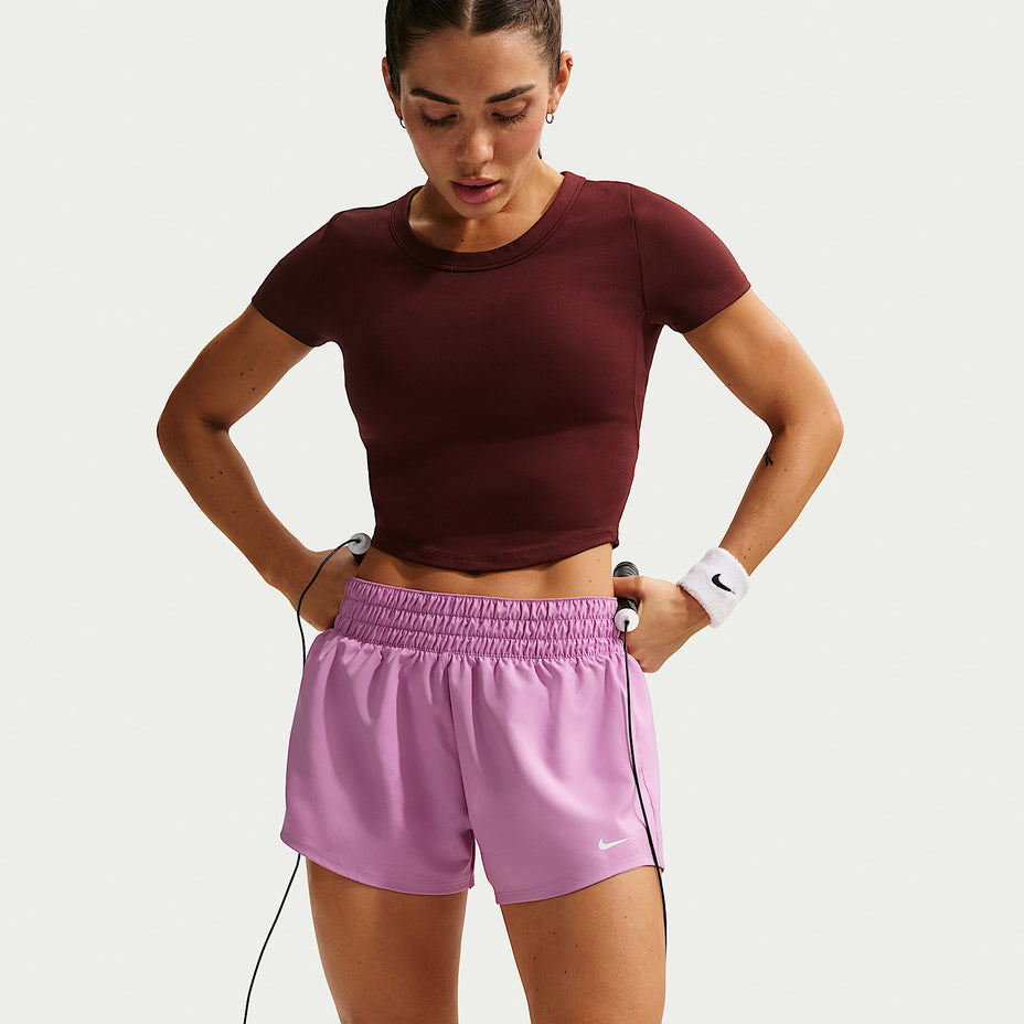 Nike Short W One Df Mr 3in Br — Lílas - 503