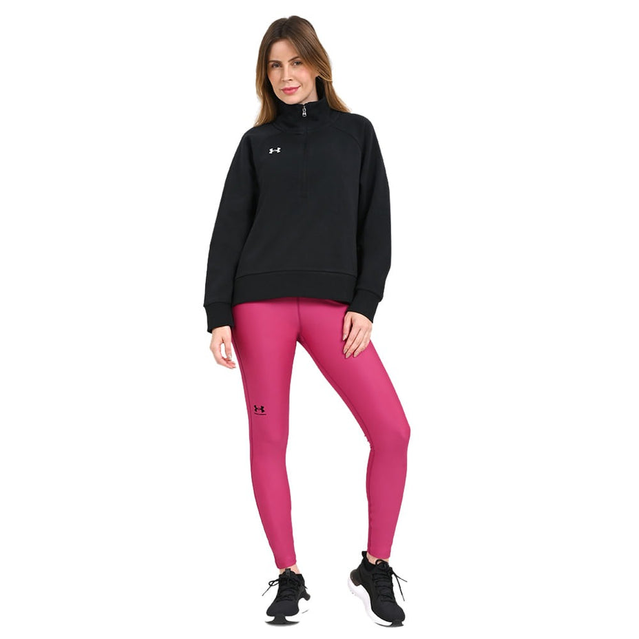 Under Armour Fleece Rival Hoodie — Preto/Branco - BLKWHT