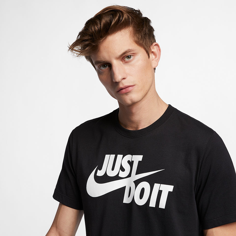Nike Camiseta M Nsw Just It Do — Preto/Branco - 011