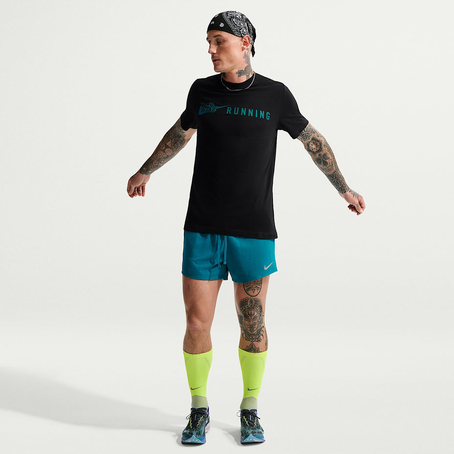 Nike Camiseta Dri Fit — Preto/Azul - 011