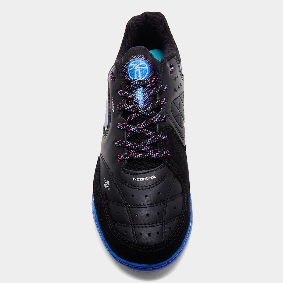 Topper Chuteira Dominator Pro Vi Futsal — Preto/Azul/Pink - .