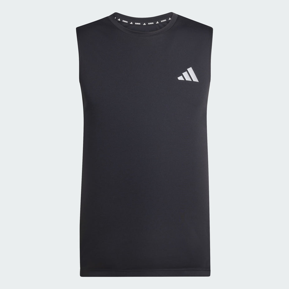 Adidas Regata Run Ess Tank M — Preto - .