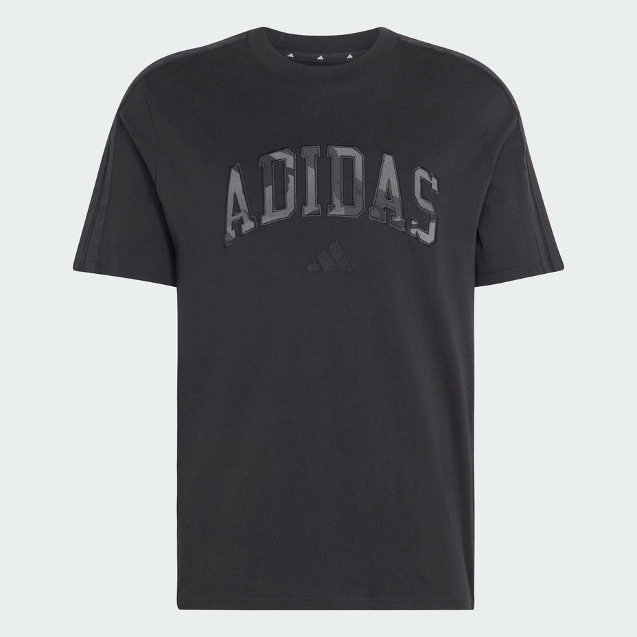 Adidas Camiseta M Camo Print Te — Preto - .