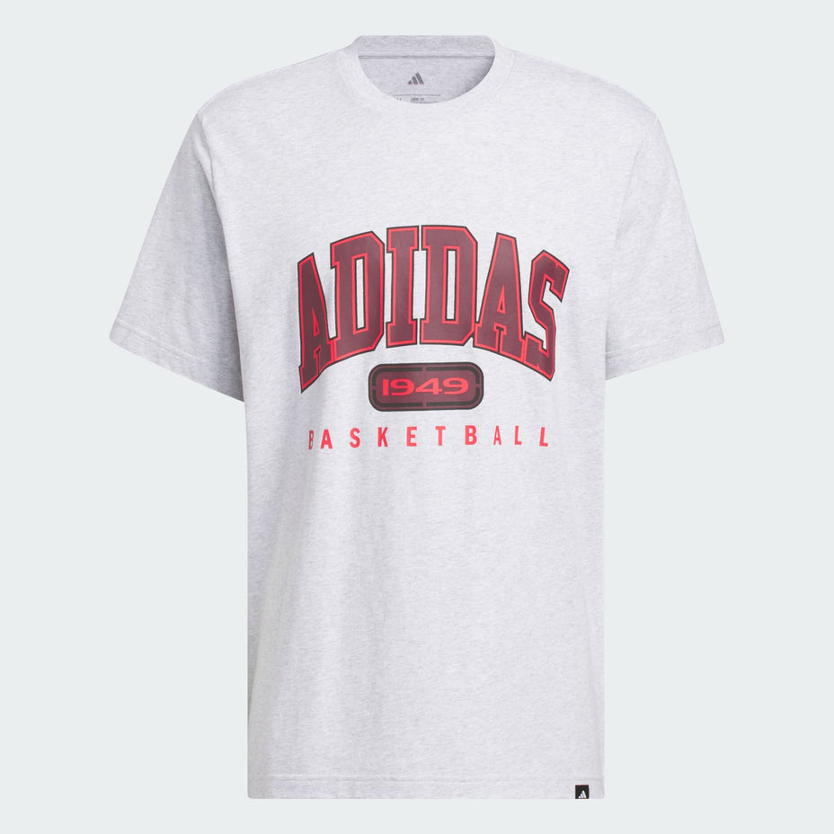 Adidas Camiseta Collegiate T — Cinza - .