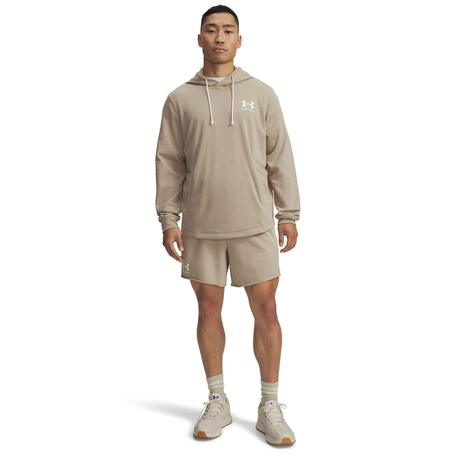Under Armour Shorts Ua Rival Terry 6in — Bege/Caqui - CIKHOW