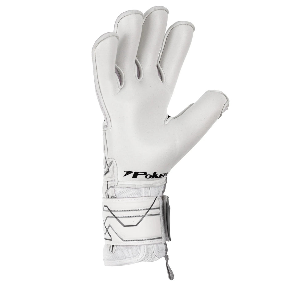Poker Luva Goleiro Profissional Champion 9 — Branco Preto Cinza - BPRCZ