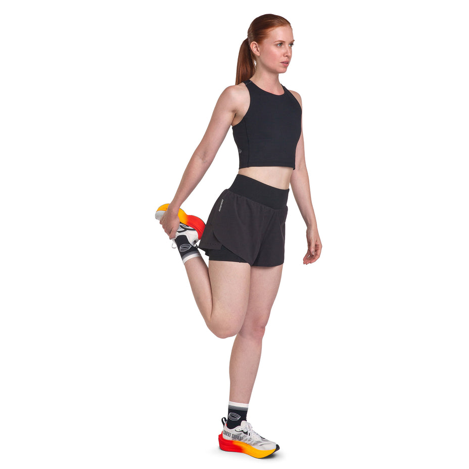 Olympikus Short Corre Foco 2 Em 1 3 F — Preto - PT/PRT