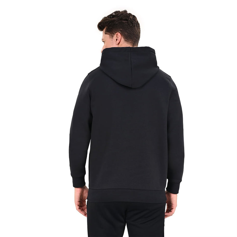 Under Armour Moletom Essential Fleece Hoodie — Preto/Branco - BLKWHT