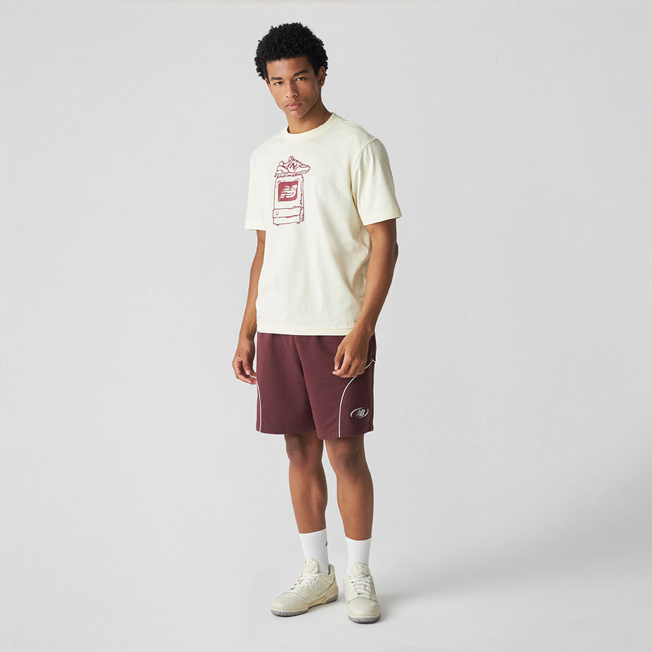 New Balance Camiseta Masc. Digitally Remastered Tv — Off White Angora - AGA
