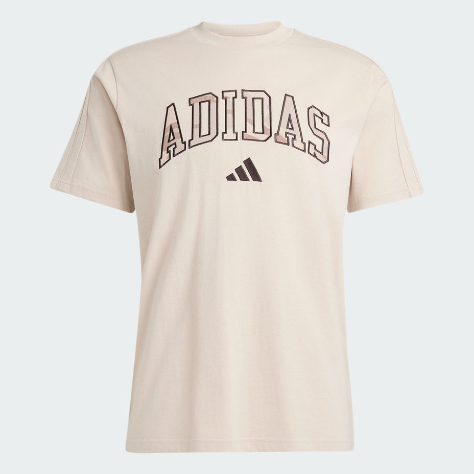 Adidas Camiseta M Camo Print Te — Bege - .