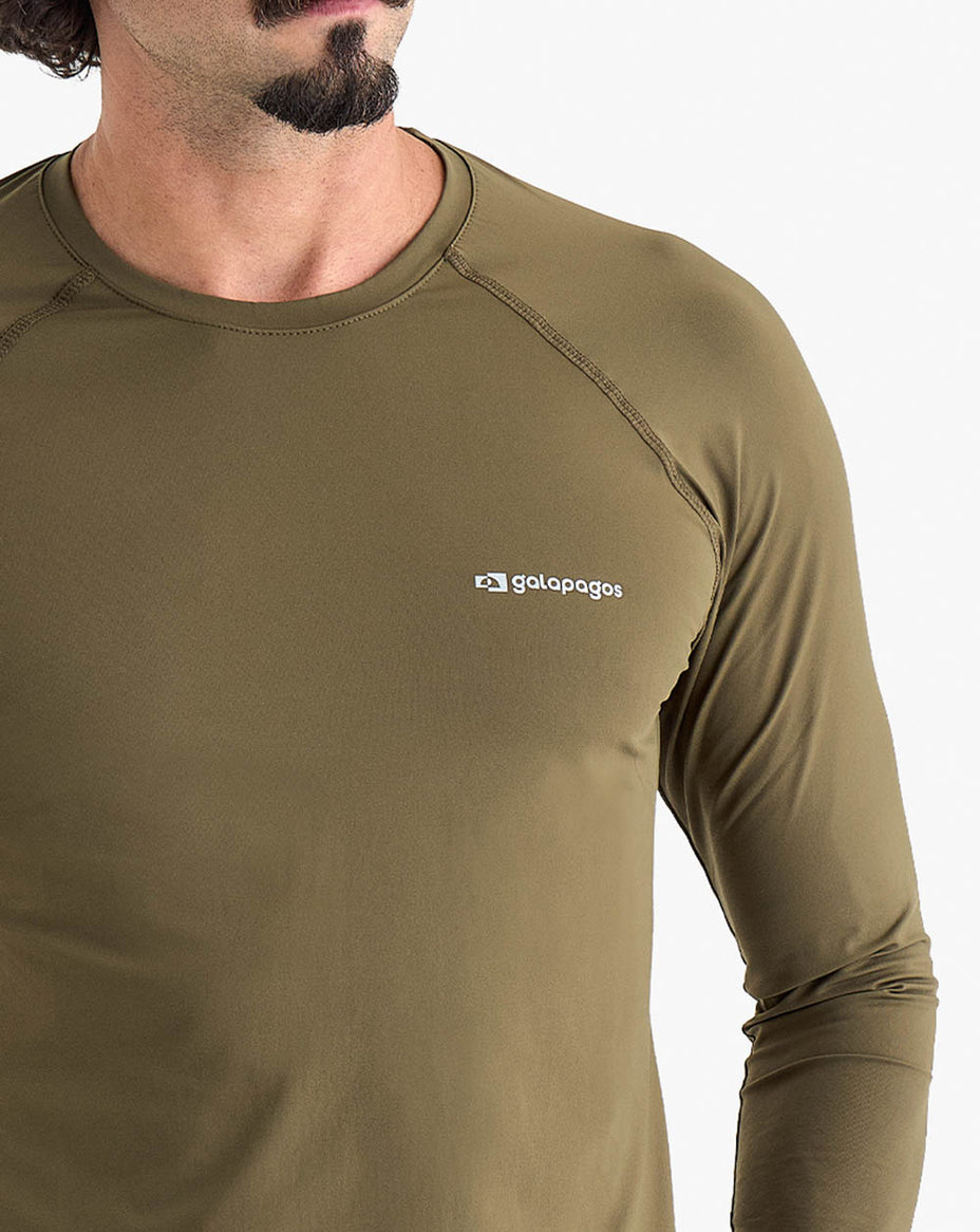 Galapagos Blusa Segunda Pele Uv Vella Masc. — Verde - 194