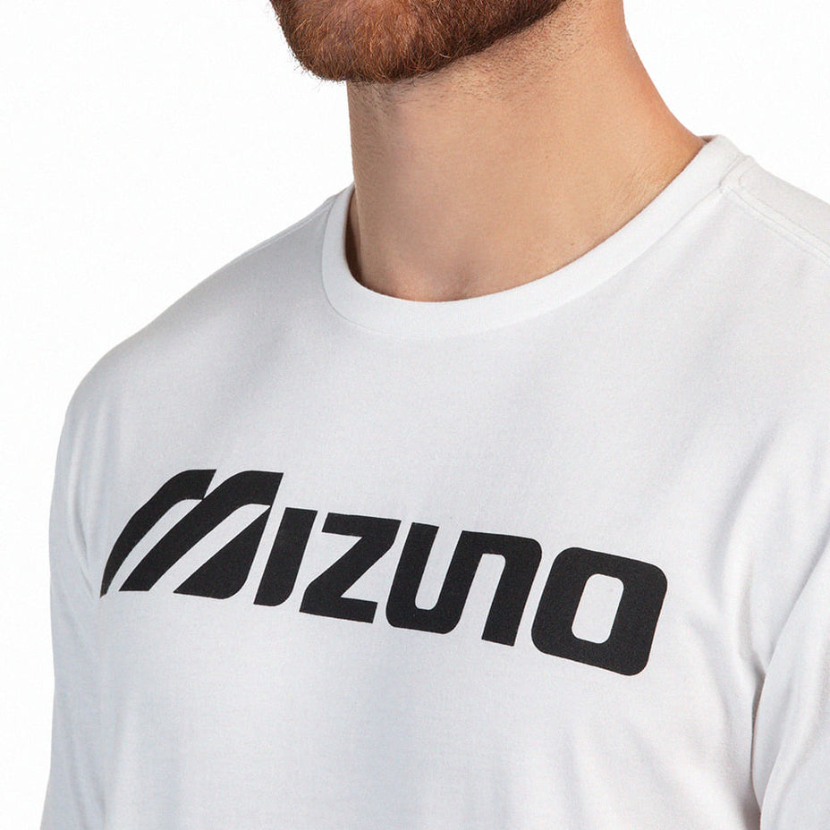 Mizuno Camiseta Big Logo — Branco/Preto - BCOPTO