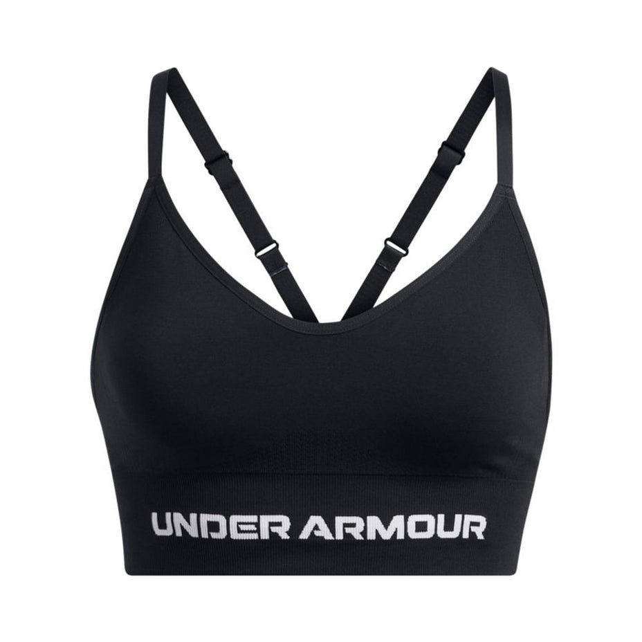 Under Armour Top Vanish Seamless Low B — Preto/Branco - BLK/WH