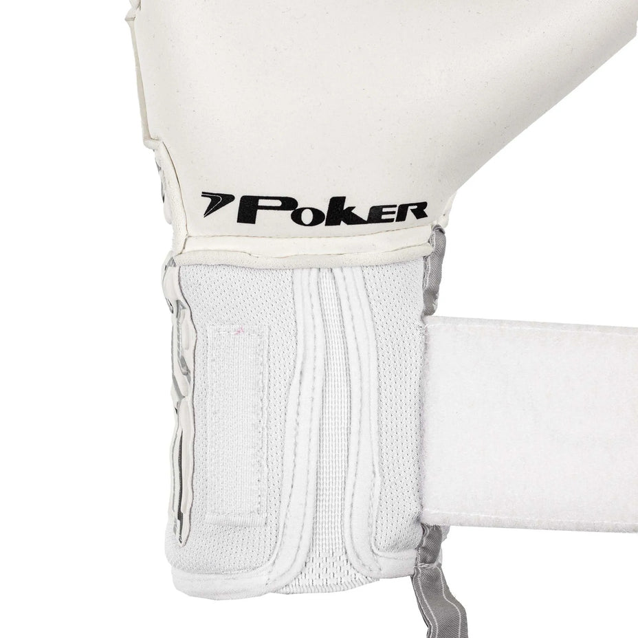 Poker Luva Goleiro Profissional Champion 9 — Branco Preto Cinza - BPRCZ