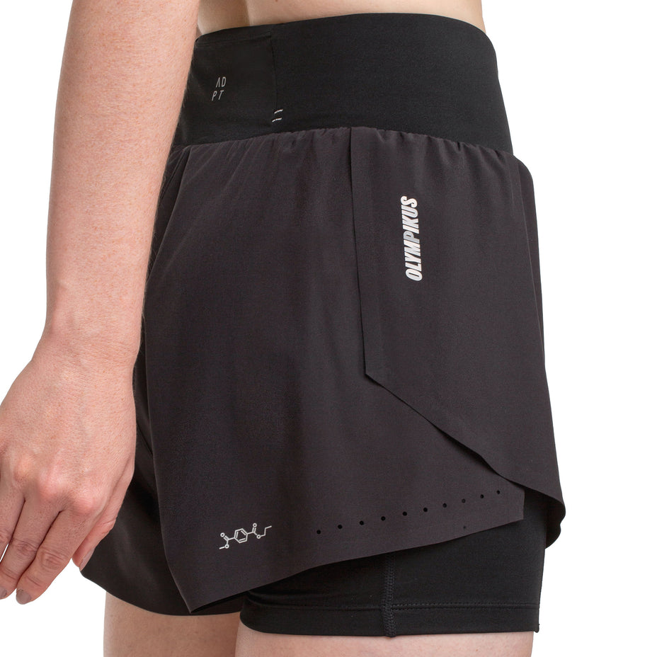 Olympikus Short Corre Foco 2 Em 1 3 F — Preto - PT/PRT