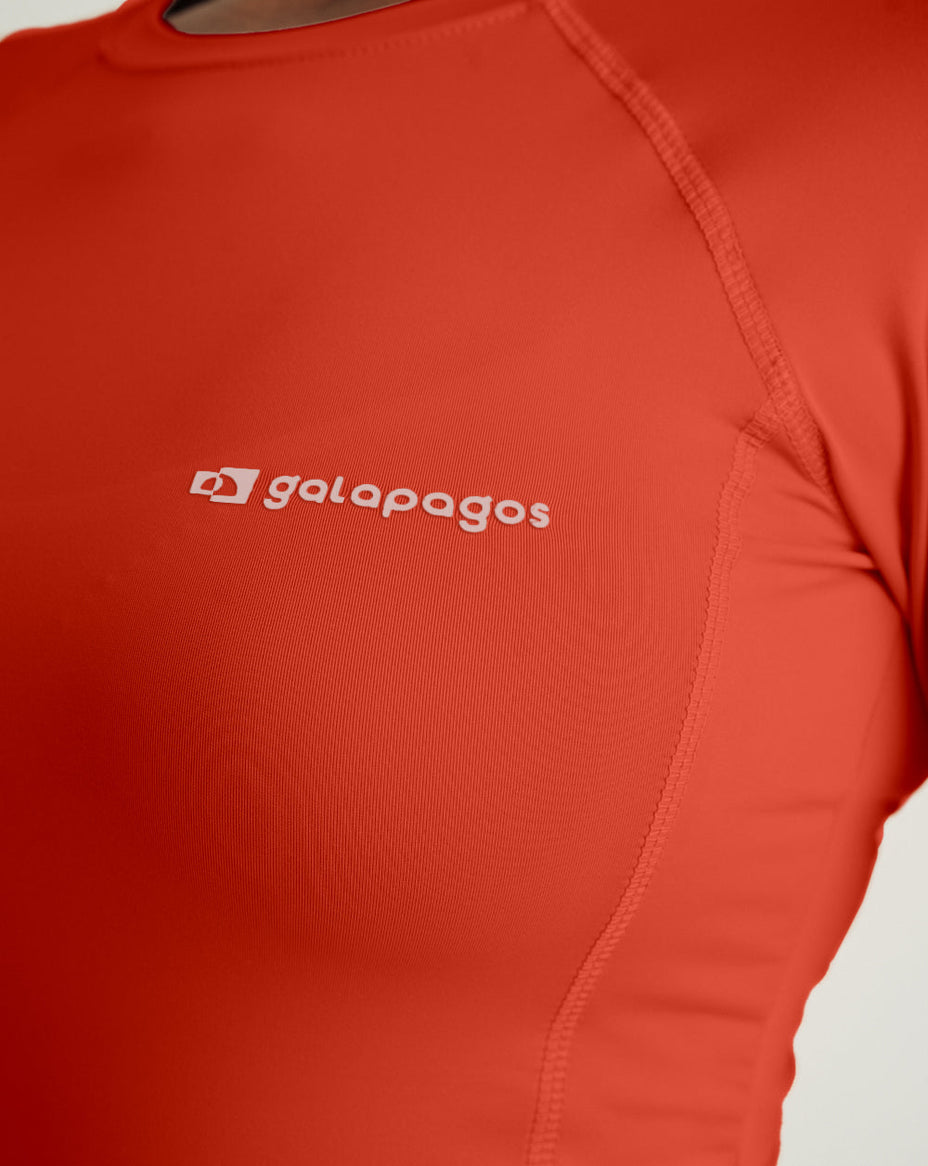 Galapagos Blusa Segunda Pele Uv Vella Fem. — Vermelho - 197