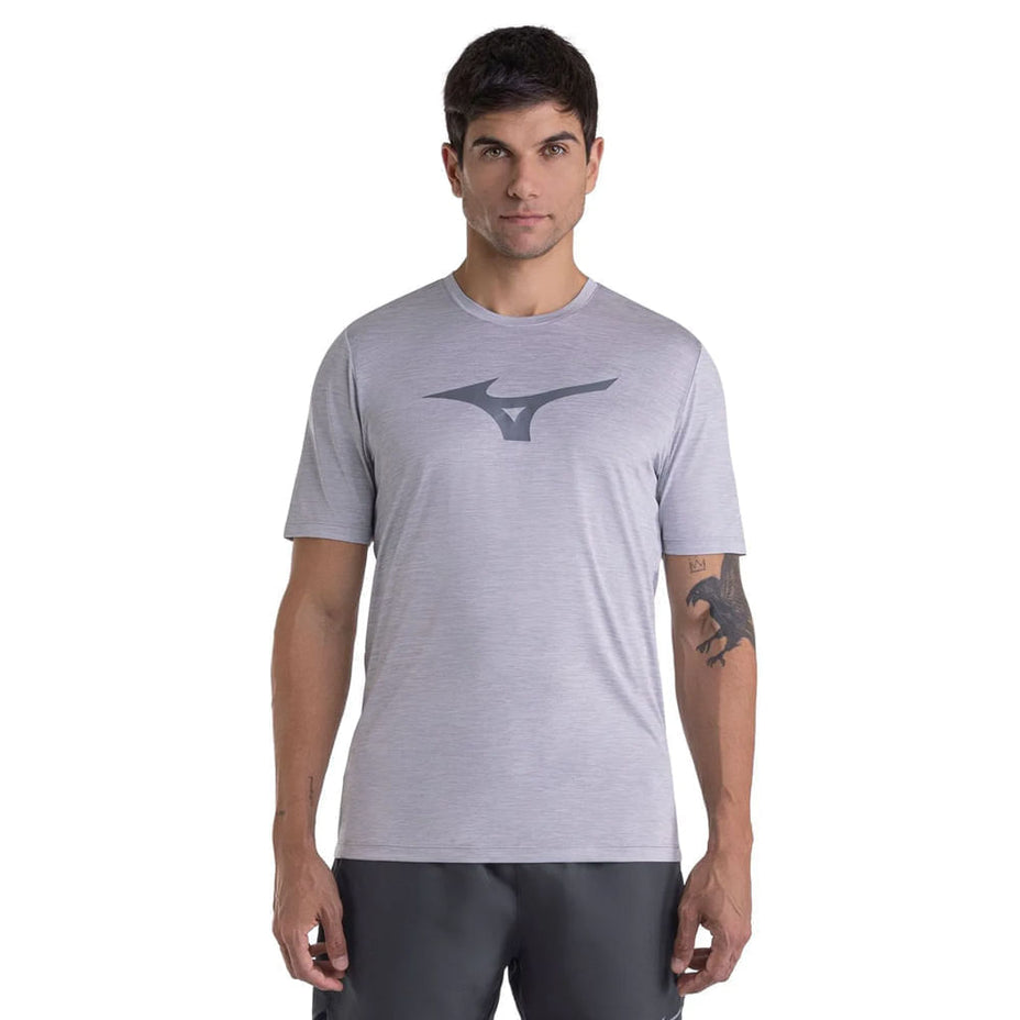 Mizuno Camiseta T-Shirt Miz Spark Mescla — Cinza/Mescla - MCZ26C