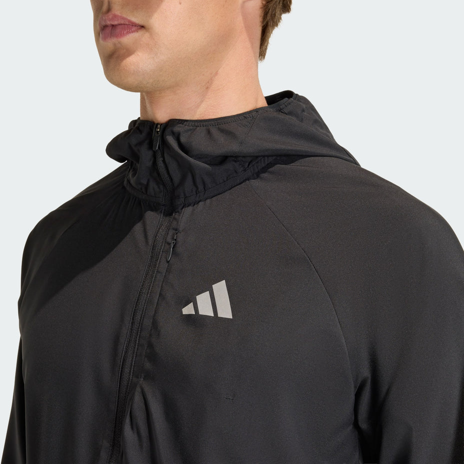 Adidas Jaqueta Run Ess Jkt M — Preto - .