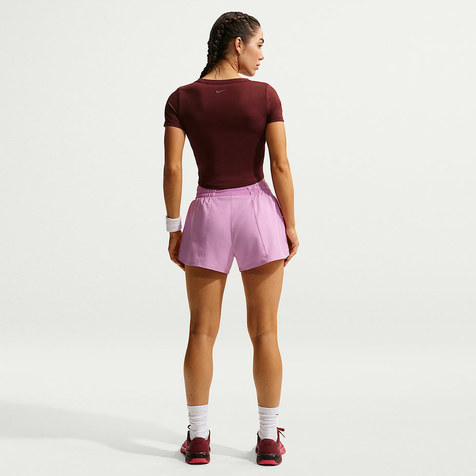Nike Short W One Df Mr 3in Br — Lílas - 503