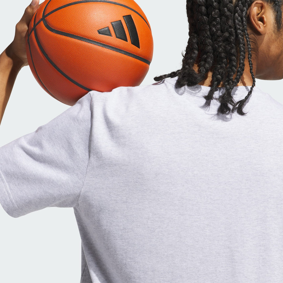Adidas Camiseta Collegiate T — Cinza - .