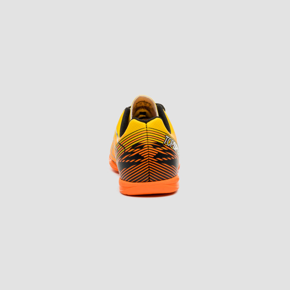Umbro Chuteira Futsal Adamant Top Speed Jr — Amarelo/Preto/Laranja Flúor - 616