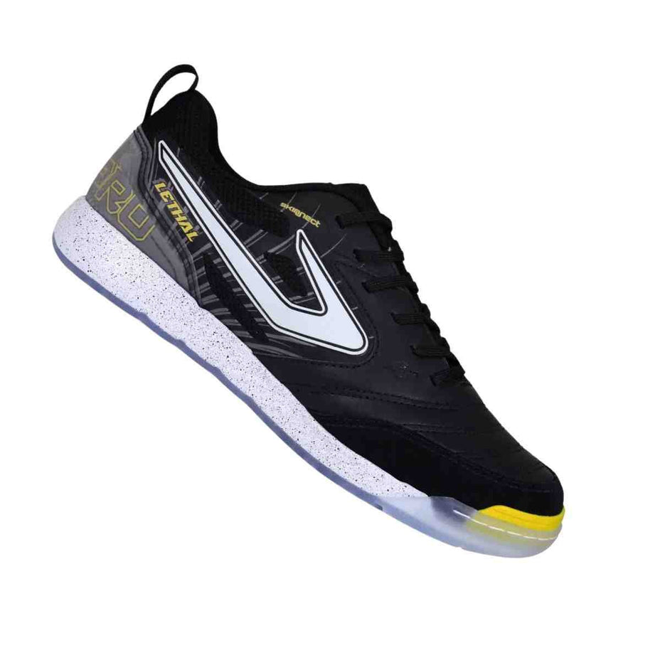 Topper Chuteira Lethal Futsal — Preto/Branco/Amarelo - .