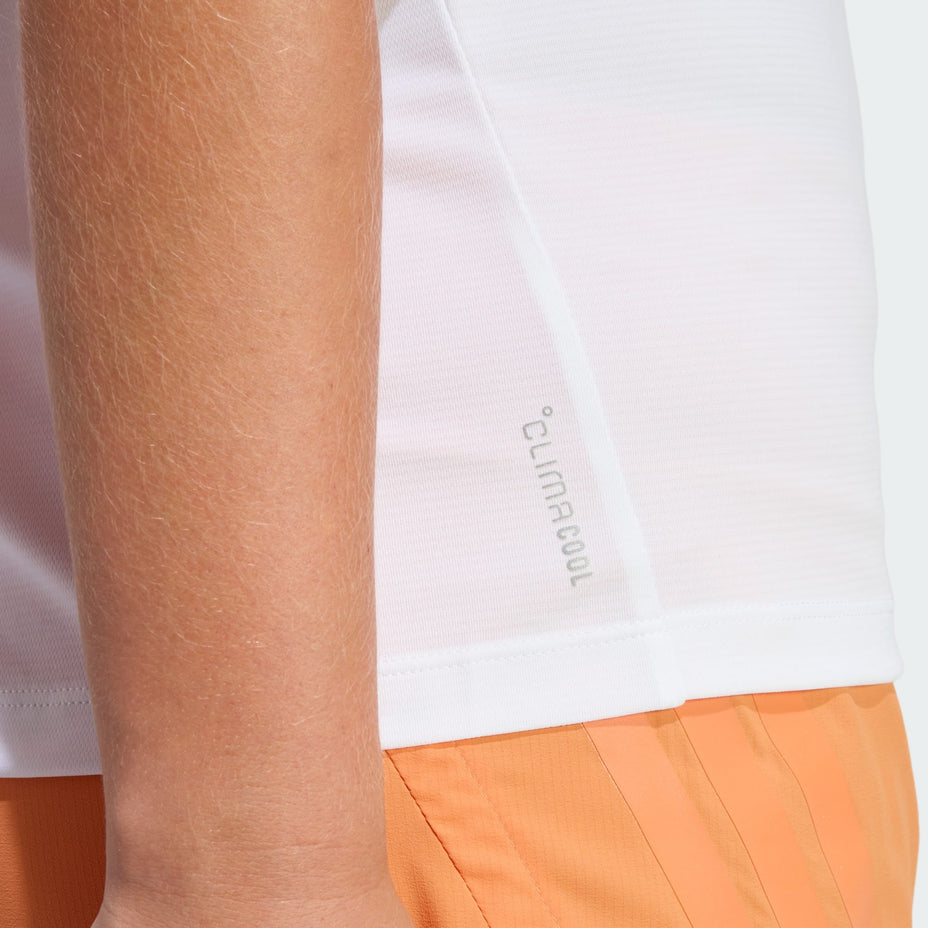 Adidas Camiseta Run Ess Tee W — Branco - .