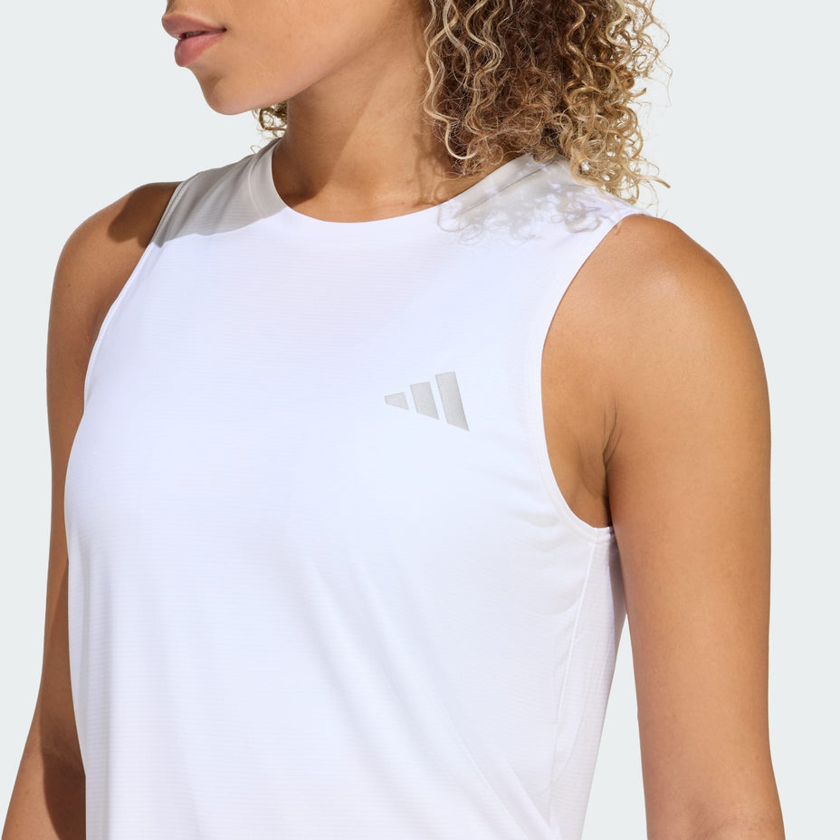 Adidas Regata Run Ess Tank W — Branco - .
