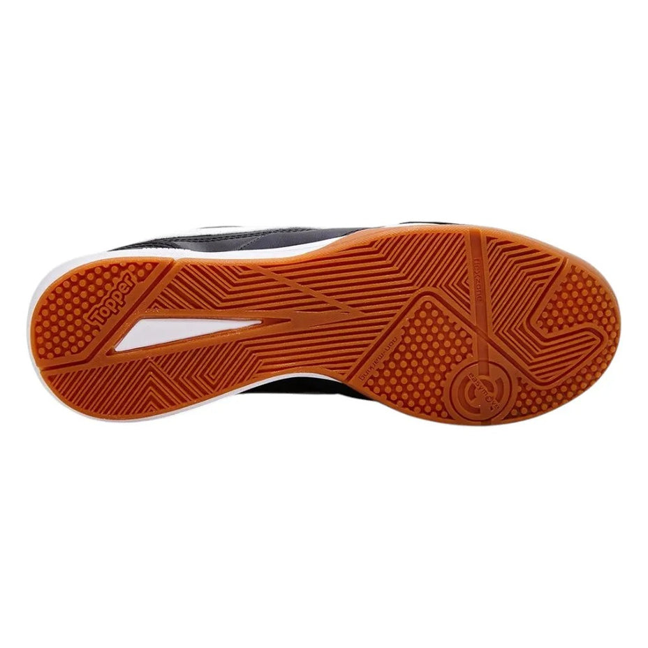 Topper Chuteira Maestro Pro Vi Futsal — Preto/Branco/Dourado - .