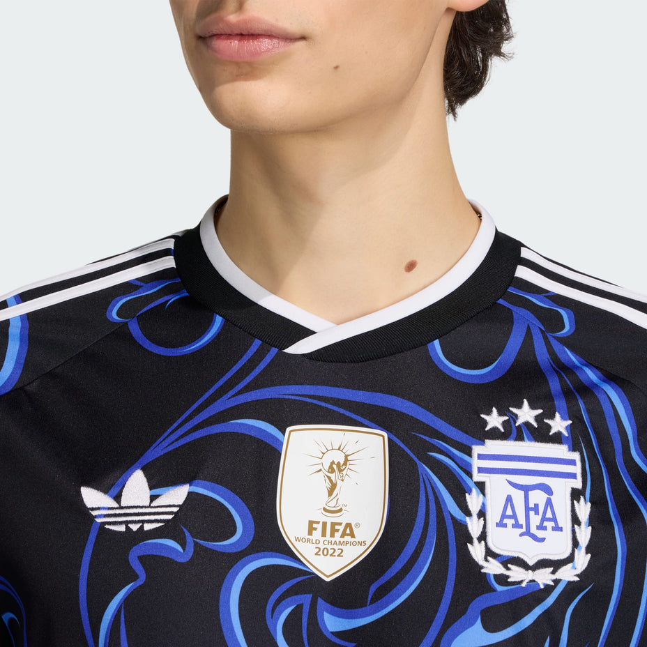 Adidas Camisa Argentina Ii — Preto - .
