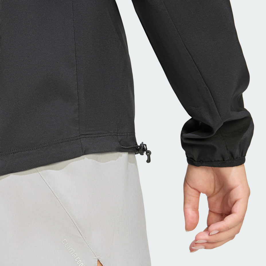 Adidas Moletom Run Ess Jkt W — Preto - .
