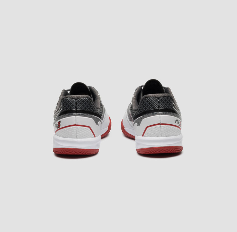 Umbro Chuteira Indoor Pro 5 Jr Shark — Branco/Grafite/Vermelho - 284